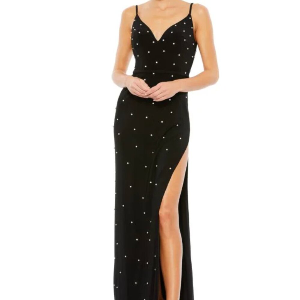 NWOT Mac Duggal Rhinestone Sweetheart Column Gown